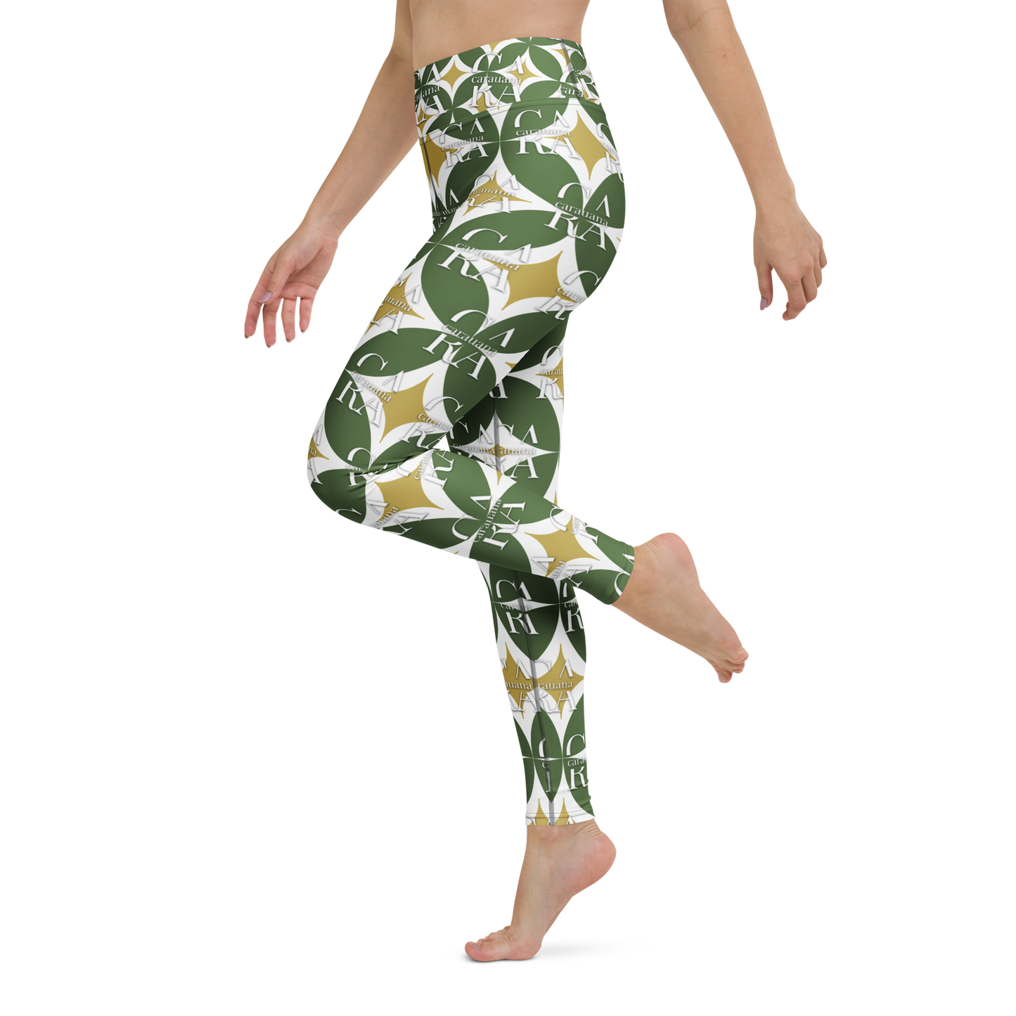 CaRaUaNa Leggings SPORT Pattern Green