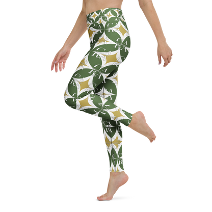 CaRaUaNa Leggings SPORT Pattern Green