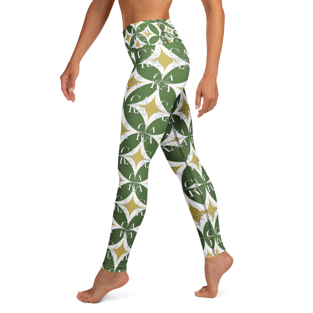 CaRaUaNa Leggings SPORT Pattern Green