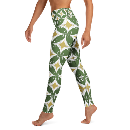 CaRaUaNa Leggings SPORT Pattern Green
