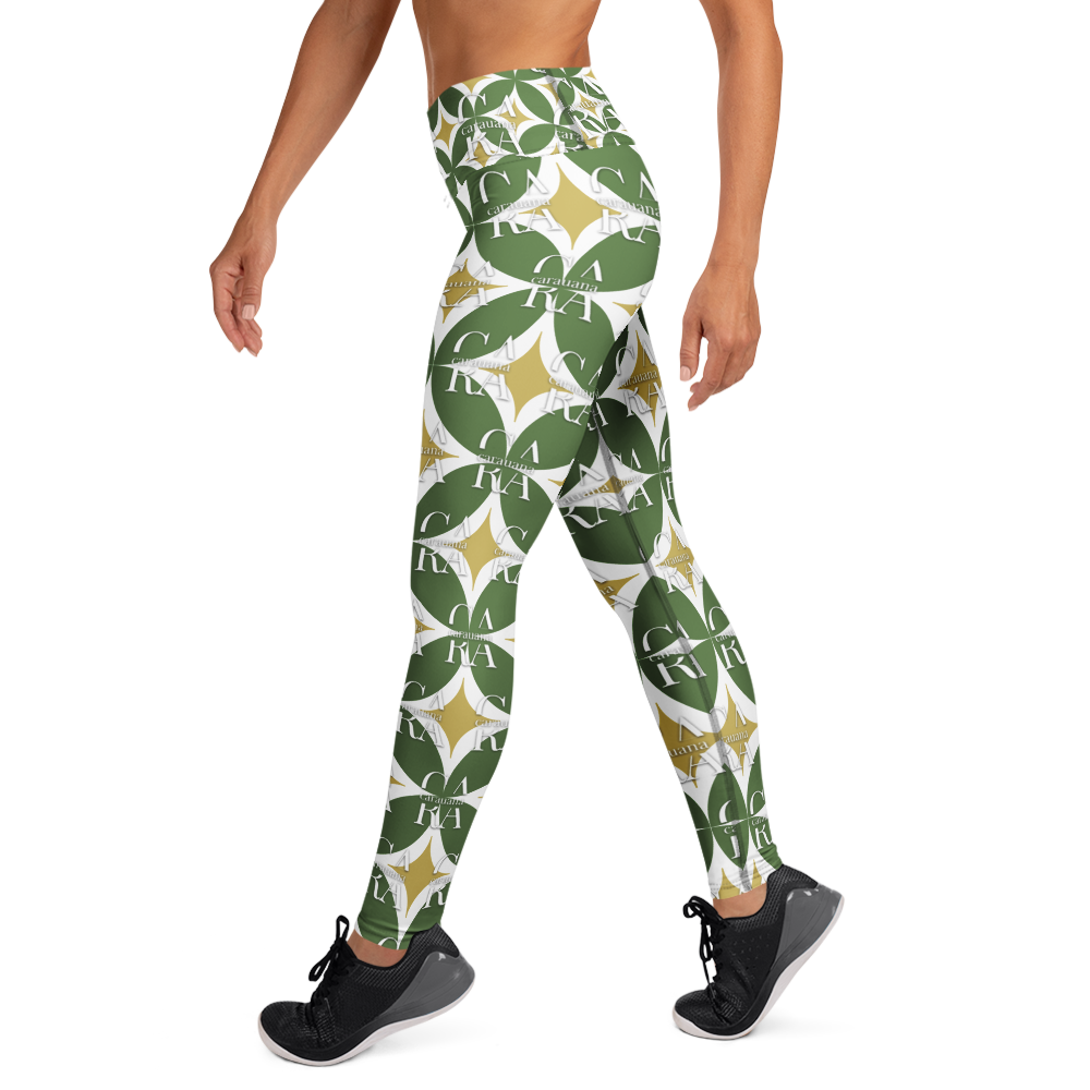 CaRaUaNa Leggings SPORT Pattern Green