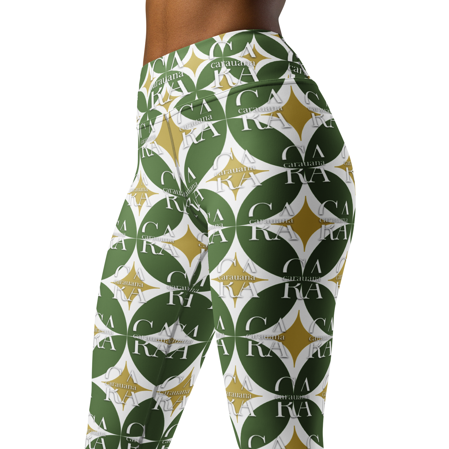 CaRaUaNa Leggings SPORT Pattern Green