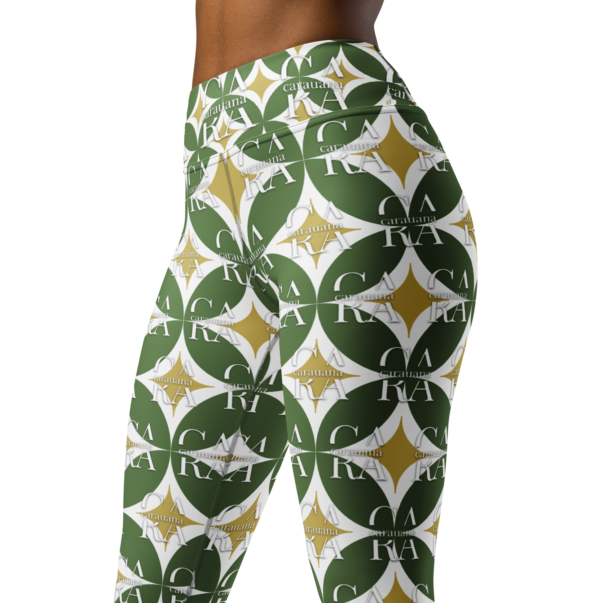 CaRaUaNa Leggings SPORT Pattern Green