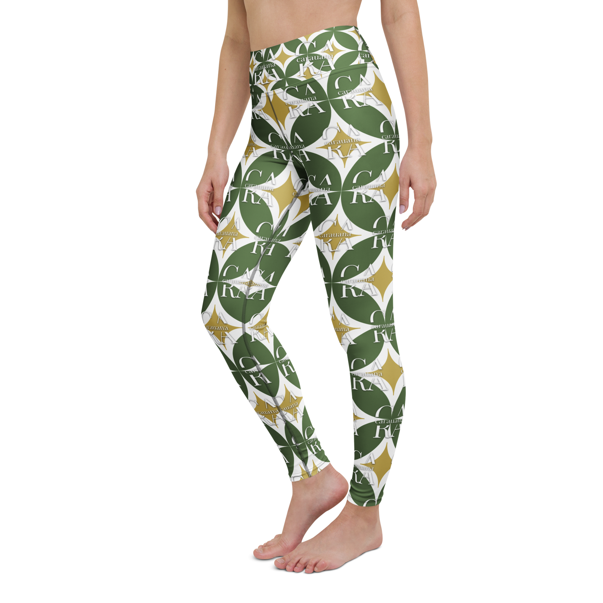 CaRaUaNa Leggings SPORT Pattern Green