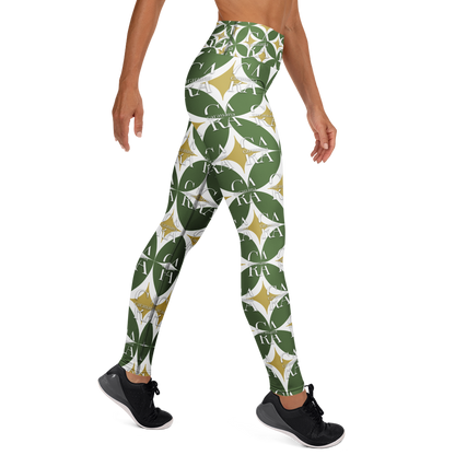 CaRaUaNa Leggings SPORT Pattern Green