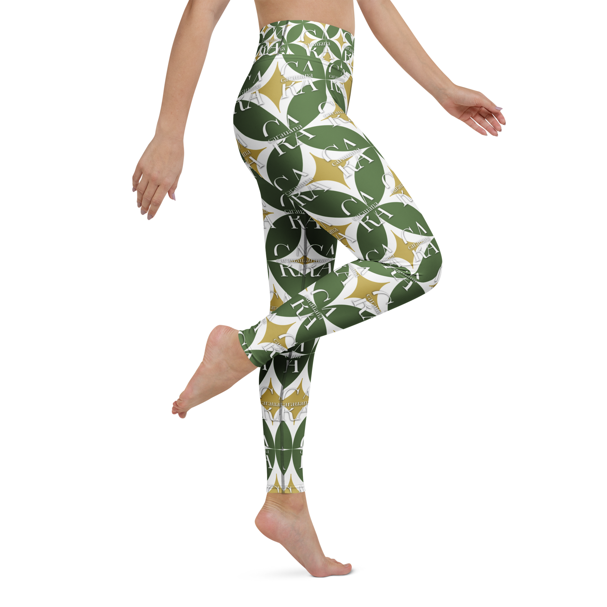 CaRaUaNa Leggings SPORT Pattern Green