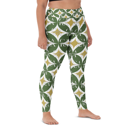 CaRaUaNa Leggings SPORT Pattern Green
