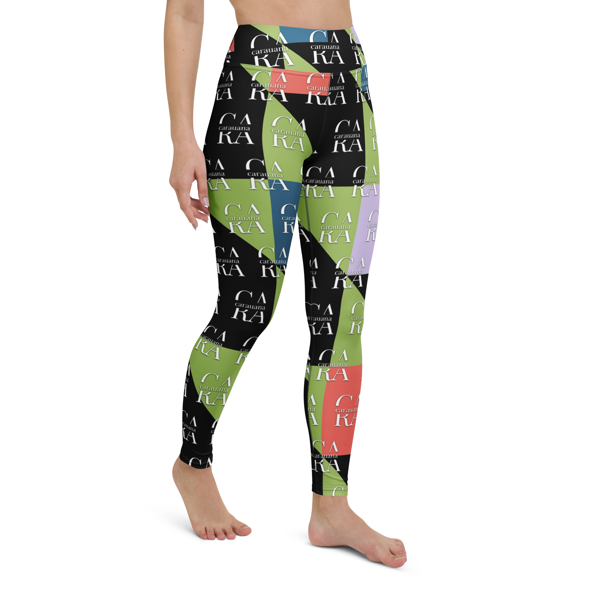 CaRaUaNa Leggings SPORT Green Black Carauana Store