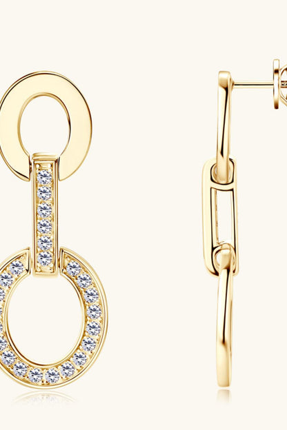 Moissanite 925 Sterling Silver Earrings Carauana Store