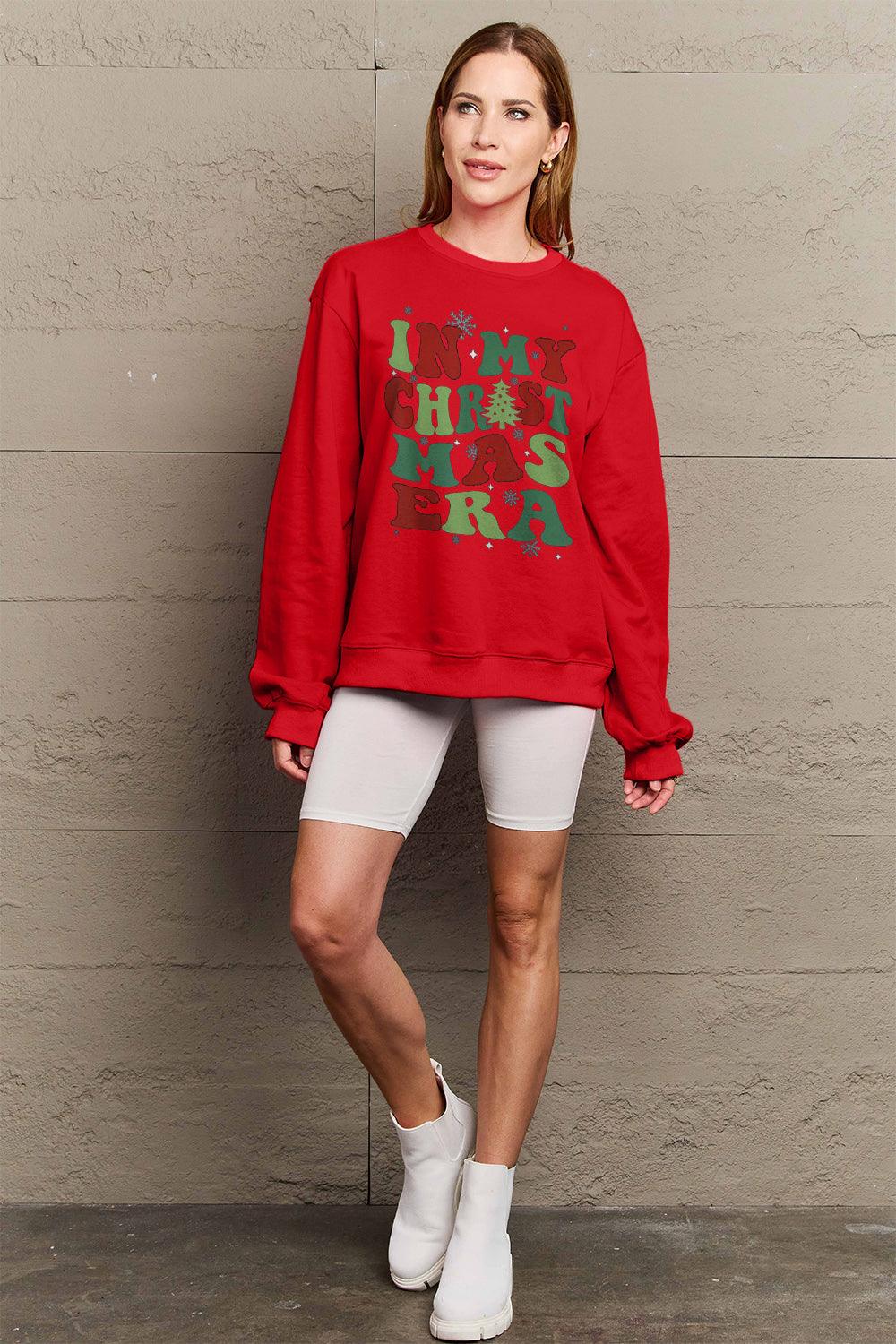 Simply Love Full Size IN MY CHRISTMAS ERA Long Sleeve Sweatshirt Carauana Store