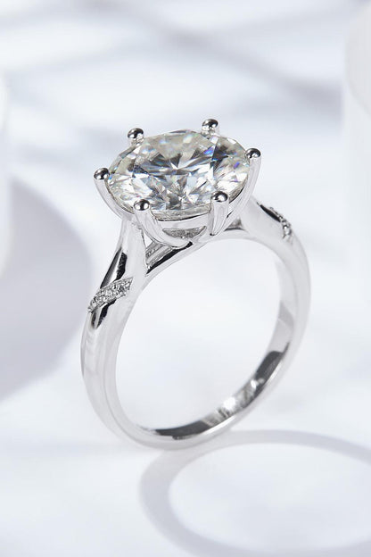 5 Carat Moissanite Solitaire Ring Carauana Store