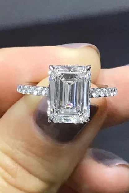 5 Carat Moissanite Side Stone Ring Carauana Store