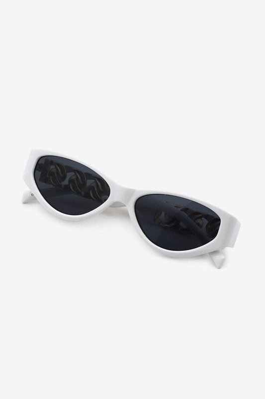 Chain Detail Temple Cat Eye Sunglasses Carauana Store