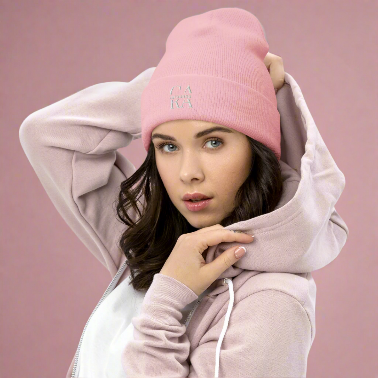 cuffed-beanie-baby-pink-front