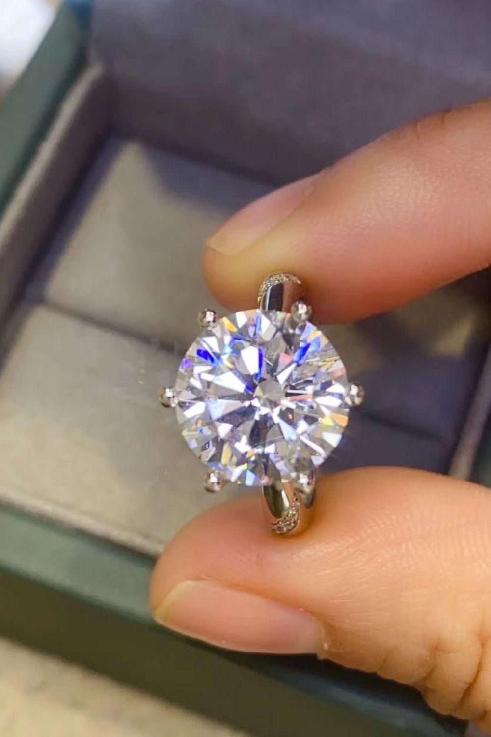 5 Carat Moissanite 6-Prong Ring Carauana Store