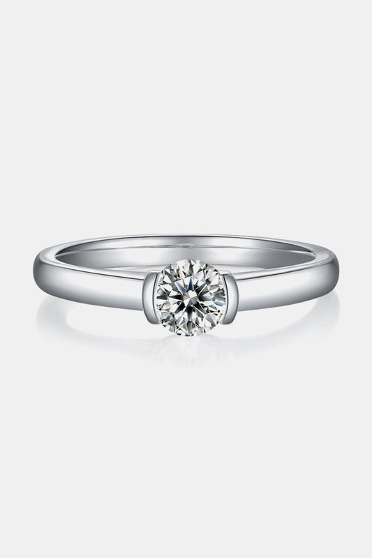 Moissanite 925 Sterling Silver Solitaire Ring Carauana Store