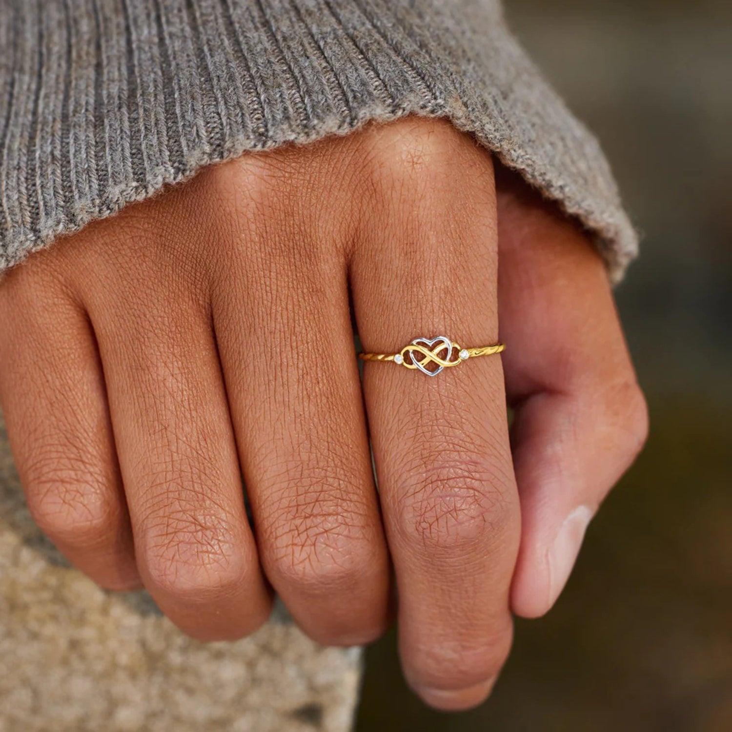 Number 8 Heart 925 Sterling Silver Ring Carauana Store