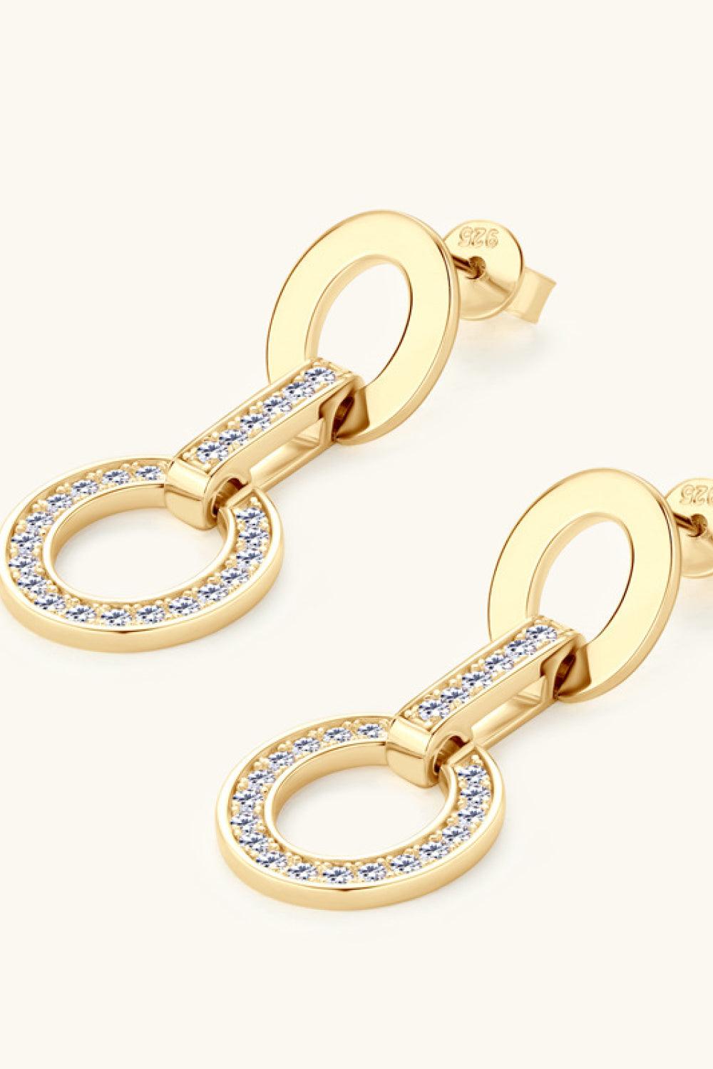 Moissanite 925 Sterling Silver Earrings Carauana Store