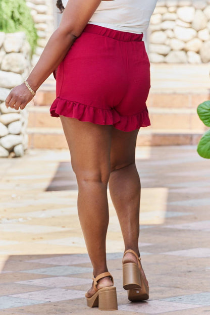 GeeGee Remember Me Plus Size Ruffled Hem Skort Carauana Store