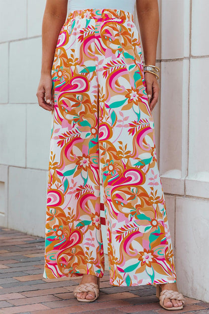 Floral Wide Leg Pants Carauana Store