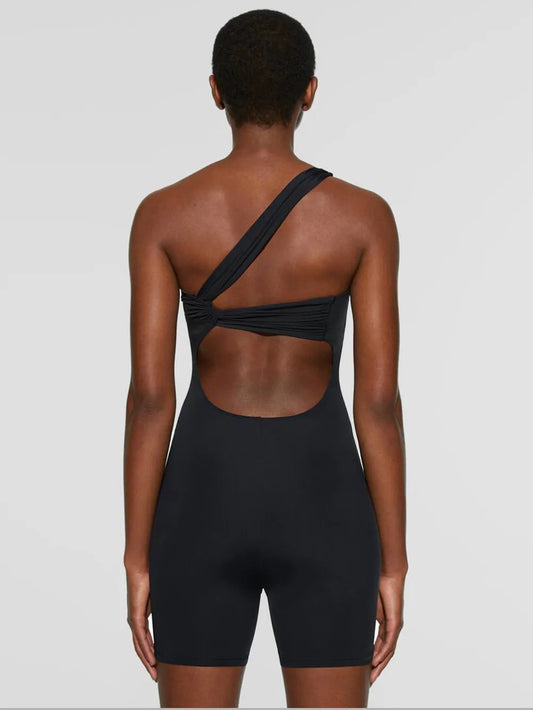 Single Shoulder Active Romper Carauana Store