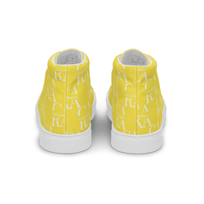 CARAUANA Hip Hop canvas shoes Yellow Branded