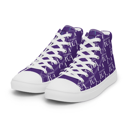 CARAUANA Hip Hop canvas shoes violet Branded