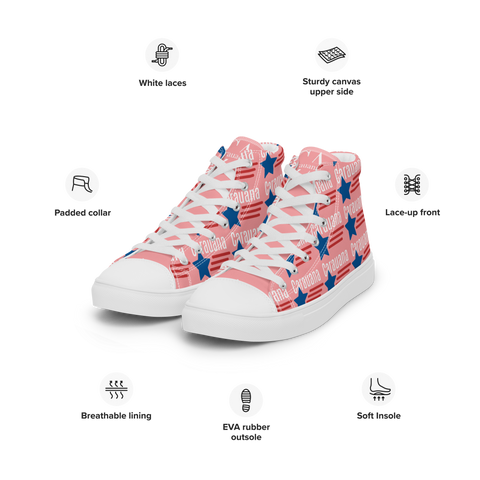 CARAUANA Hip Hop canvas shoes pink USA