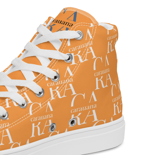 CARAUANA Hip Hop canvas shoes Orange Branded Carauana Store