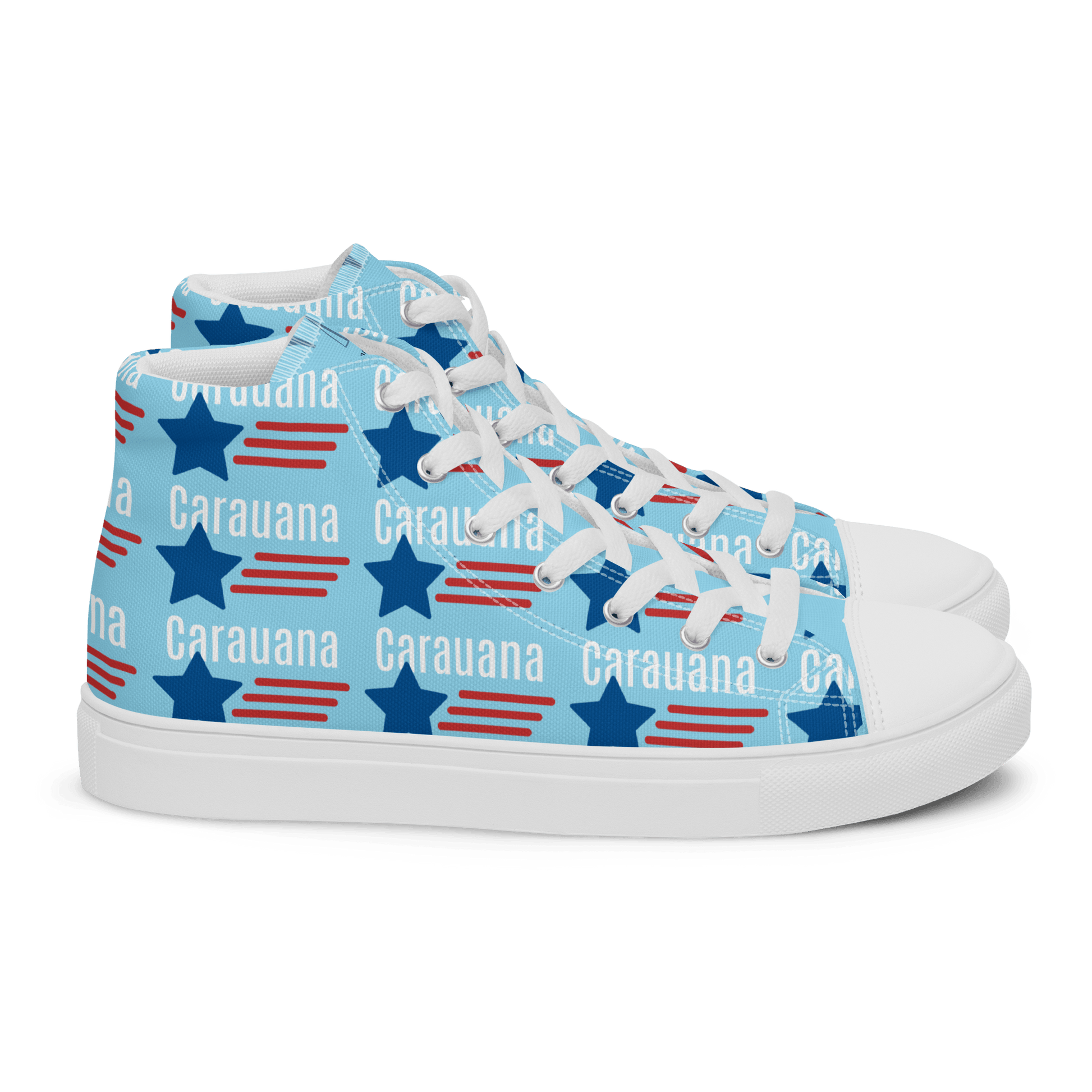 CARAUANA Hip Hop canvas shoes sky blue USA