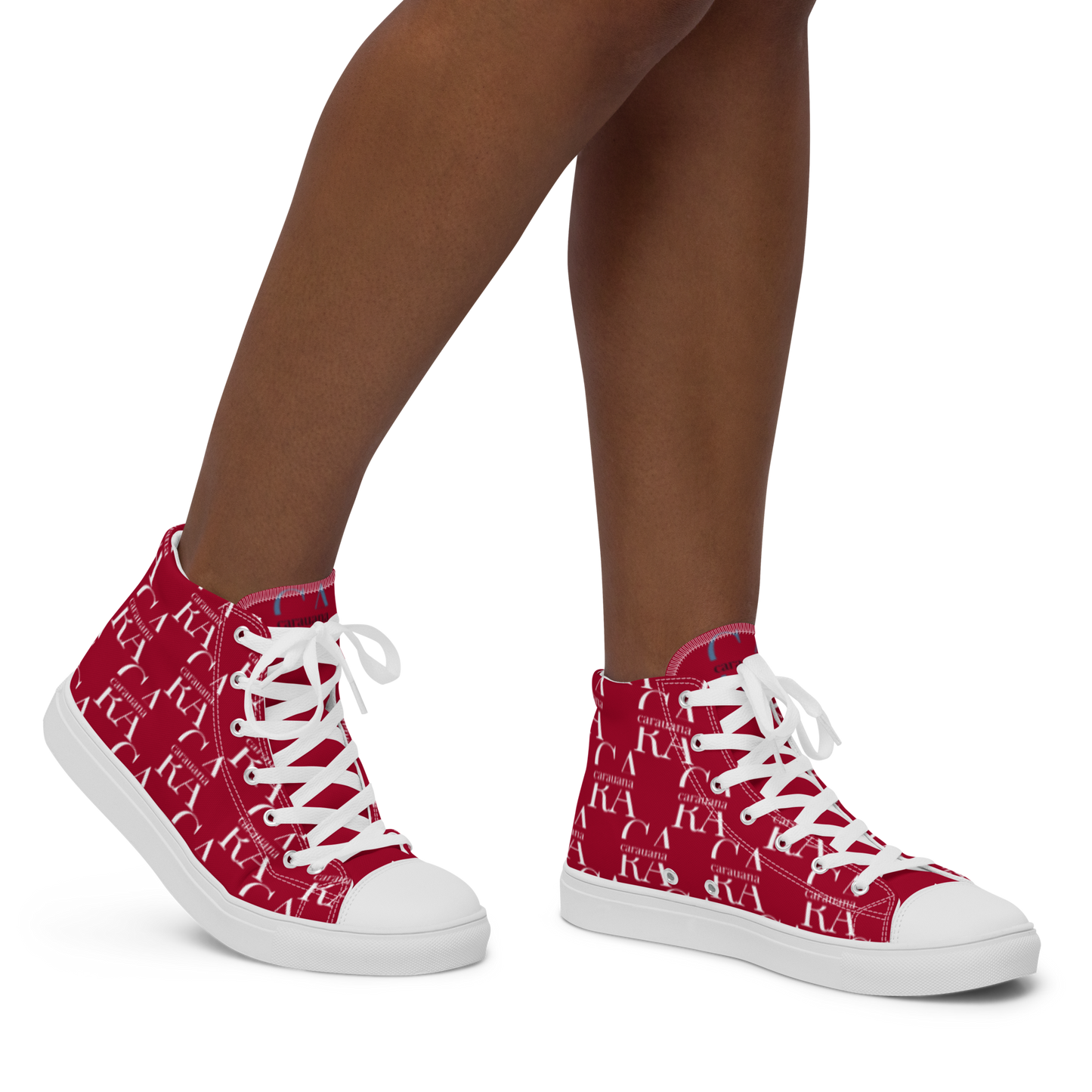 womens-high-top-canvas-shoes-RED